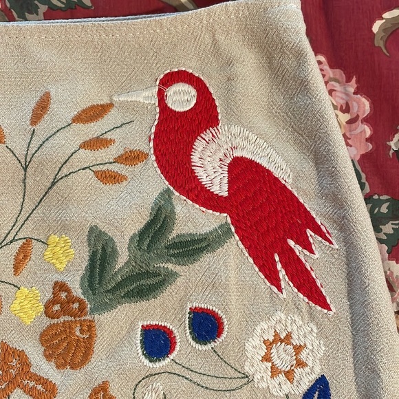 ❤️ Adorable Altar’d State Embroidered Mini Skirt, NWT!& Matching Pom Earrings 😍 - Picture 3 of 16